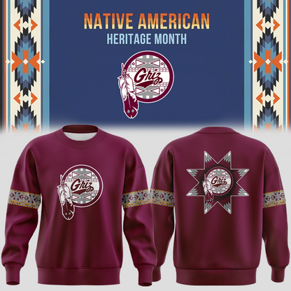 Montana Grizzlies football Native American Heritage Month Sweatshirt | UP93