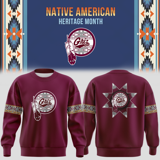 Montana Grizzlies football Native American Heritage Month Sweatshirt | UP93