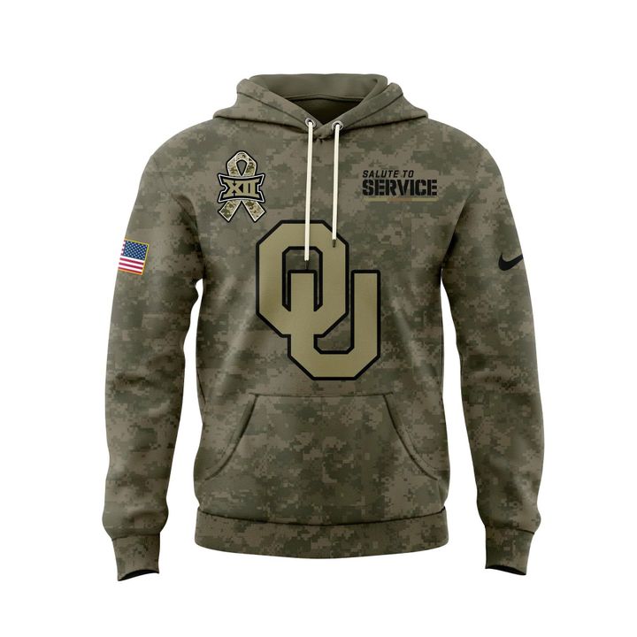 Oklahoma Football Salute To Service Hoodie