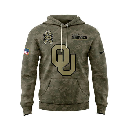 Oklahoma Football Salute To Service Hoodie