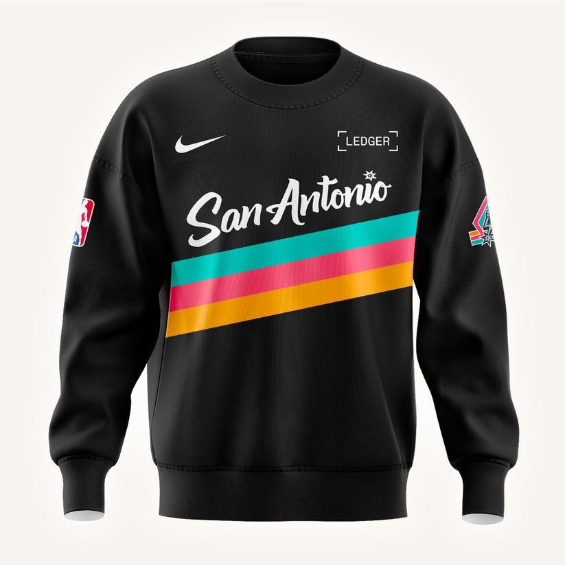 San Antonio Spurs Back To Black City Edition Sweatshirt