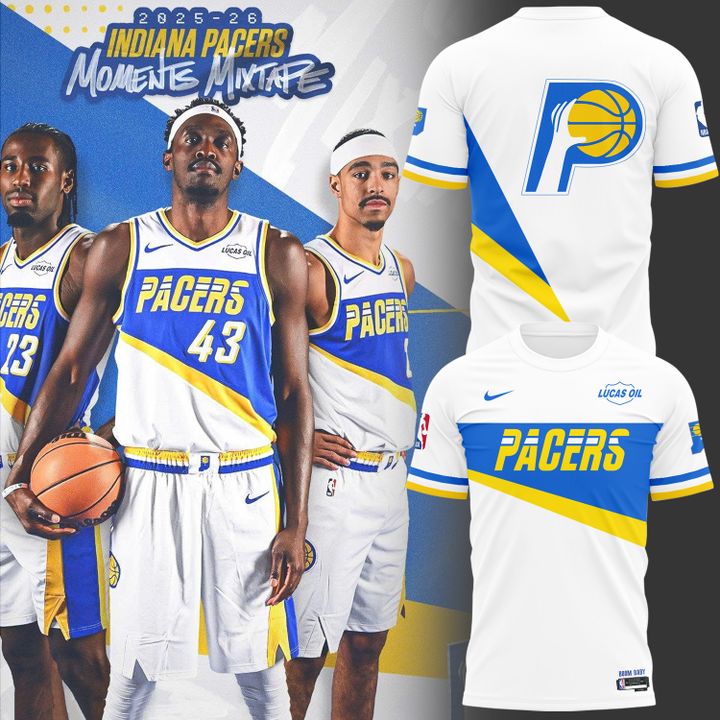 Limited edition Indiana Pacers t-shirt 2025-26 for fans