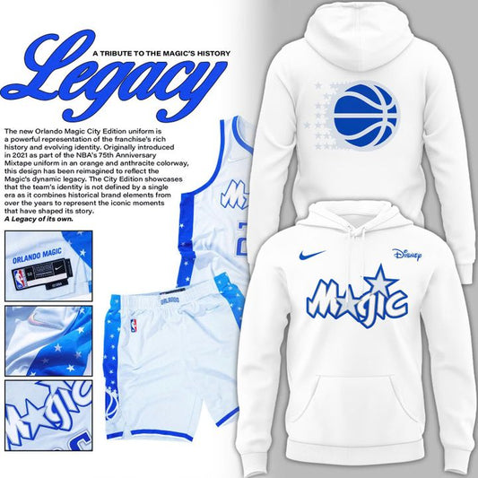 Special Orlando Magic City Edition 2025-26 White Hoodie.