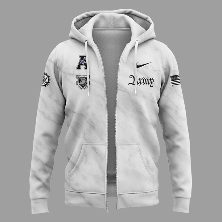 2025 Limited Edition Zip Hoodie Army Football for fans.