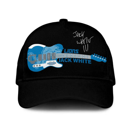 1. Detroit Lions x Jack White Thanksgiving Halftime Show Black Hoodie - Signature
