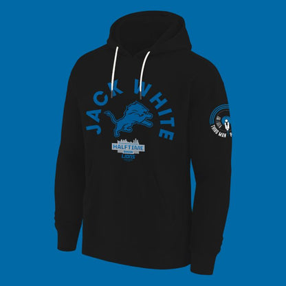 2. Detroit Lions x Jack White Thanksgiving Halftime Show Black Hoodie - Signature