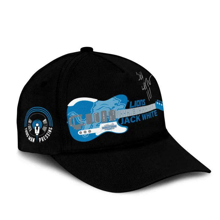 2. Detroit Lions x Jack White Thanksgiving Halftime Show Black Tee - Signature