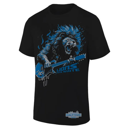 Detroit Lions x Jack White Thanksgiving Halftime Show Vintage Black Tee