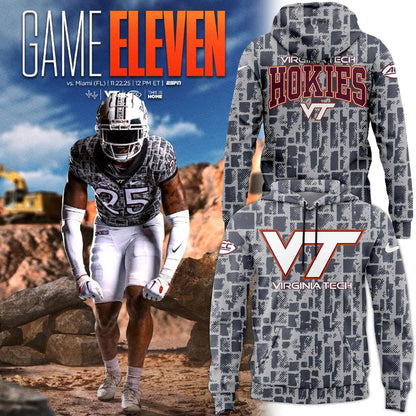 Virginia Tech Football 2025 Special edition "Stone Wall" Combo Hoodie