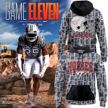 Virginia Tech Football 2025 Special edition "Stone Wall" Combo Hoodie