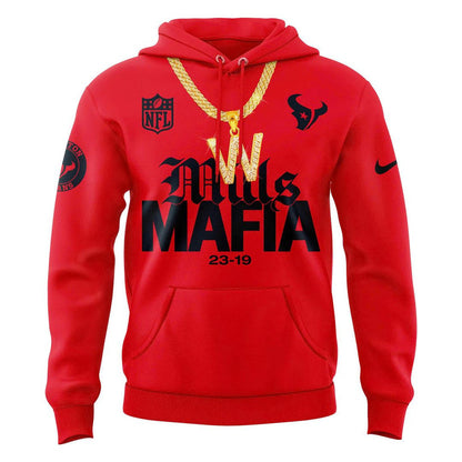 Win Mills Mafia X Houston Texans Red 2025 Combo Hoodie