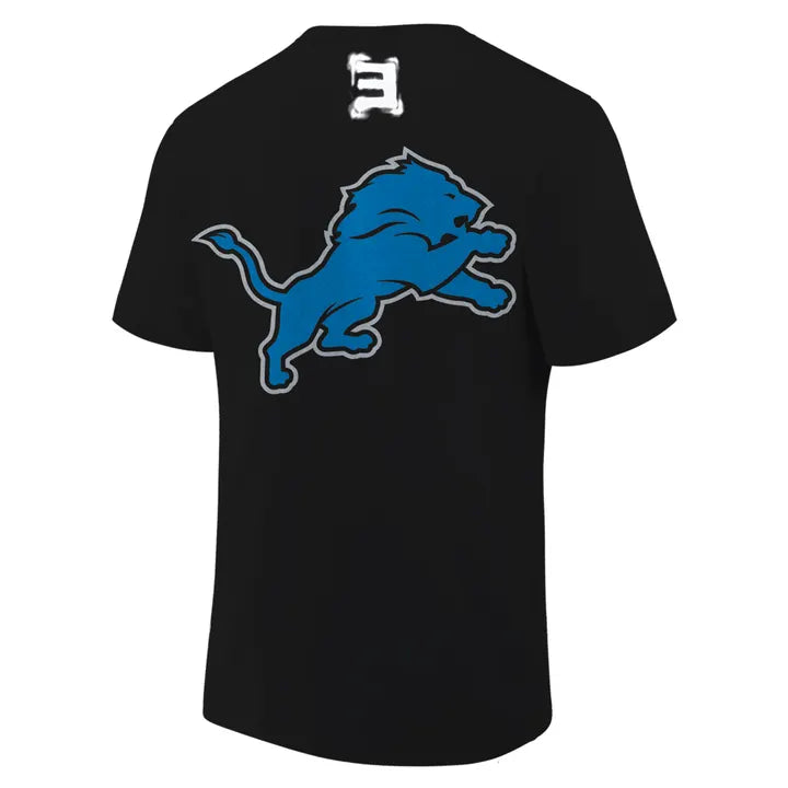 Detroit Lions x Eminem Thanksgiving Halftime Show Black Tee - Signature