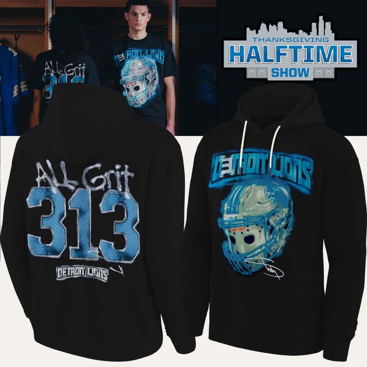 1. Detroit Lions x Eminem Thanksgiving Halftime Show Black Hoodie - Signature