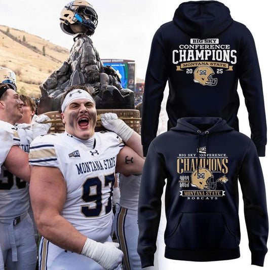 Special 2025 Big Sky Conference Champions Montana State Football Hoodie | NM43