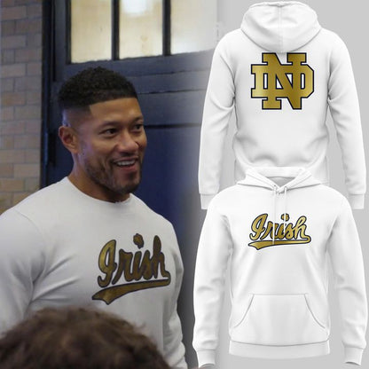 Special 2025 Irish Notre Dame Football Hoodie