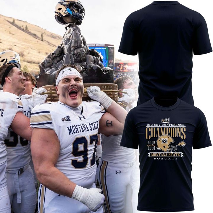 Special 2025 Big Sky Conference Champions Montana State Football T-Shirt | MO25