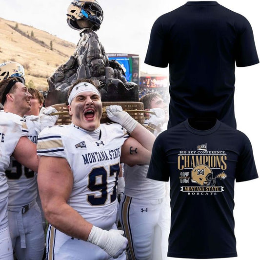 Special 2025 Big Sky Conference Champions Montana State Football T-Shirt | MO25