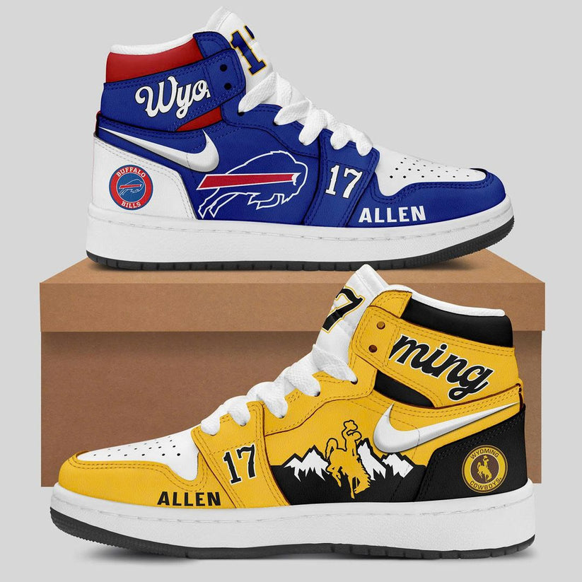 Josh Allen #17 Buffalo Bills x Wyoming Cowboys JD1 Shoes