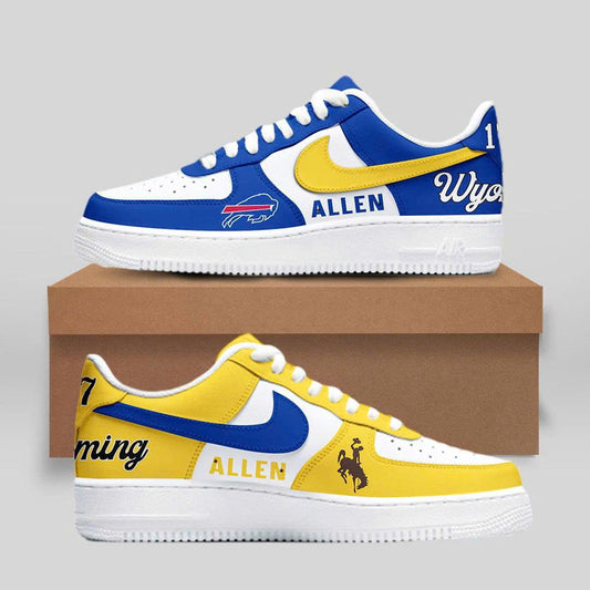 Josh Allen 17 Buffalo Bills x Wyoming Cowboys AF1 Sneakers