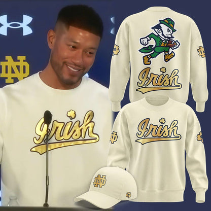 Notre Dame Football Coach Marcus Freeman 2025 New Combo SweatShirt