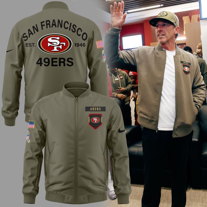 Limited edition Jacket coach Kyle Shanahan for fans San Francisco 49ers