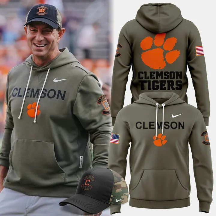 07.Clemson Football x  Military Appreciation Hoodie