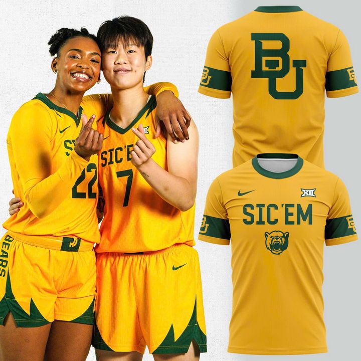 Baylor Bears 𝗦𝗶𝗰 ‘𝗘𝗺 Uniform T-Shirt - Limited Edition