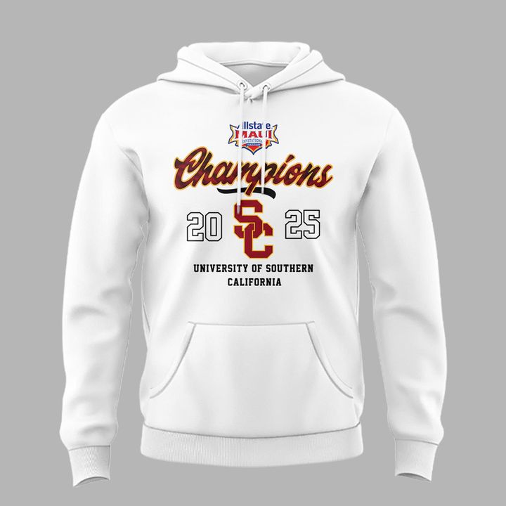 Special 2025 Maui Invitational Champions USC Men's Basketball Hoodie