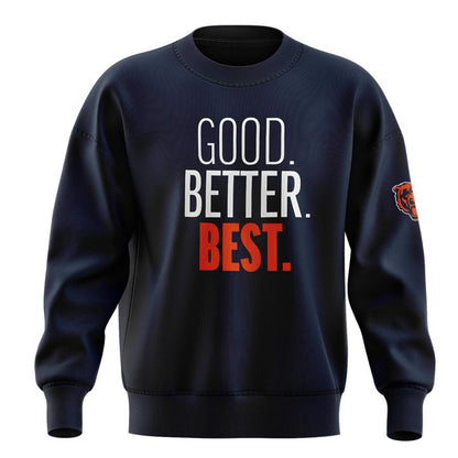 Chicago Bears GOOD. BETTER. BEST Sweatshirt - Navy