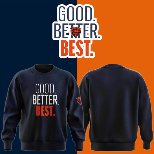 Chicago Bears GOOD. BETTER. BEST Sweatshirt - Navy
