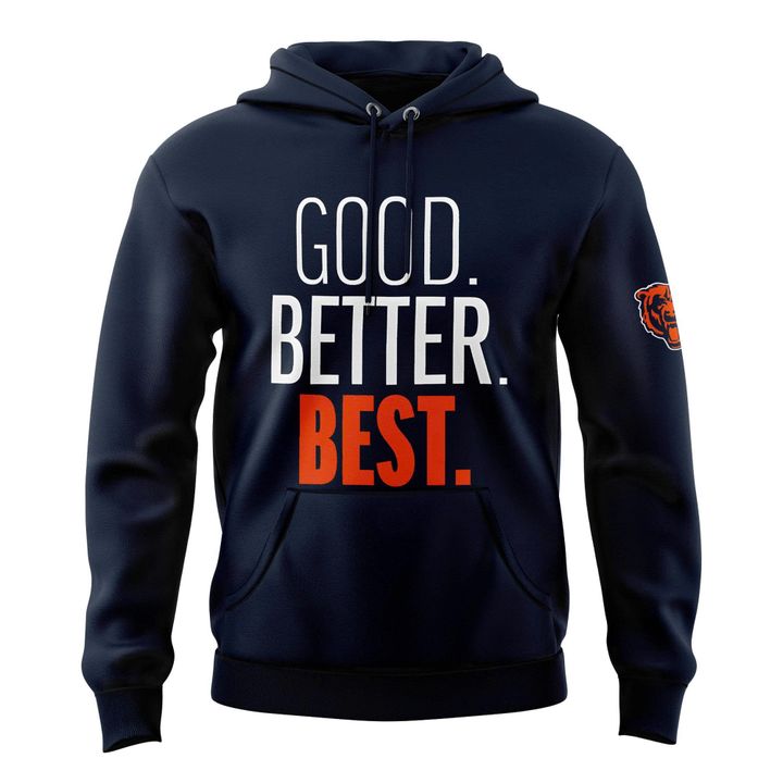 Chicago Bears GOOD. BETTER. BEST Hoodie - navy