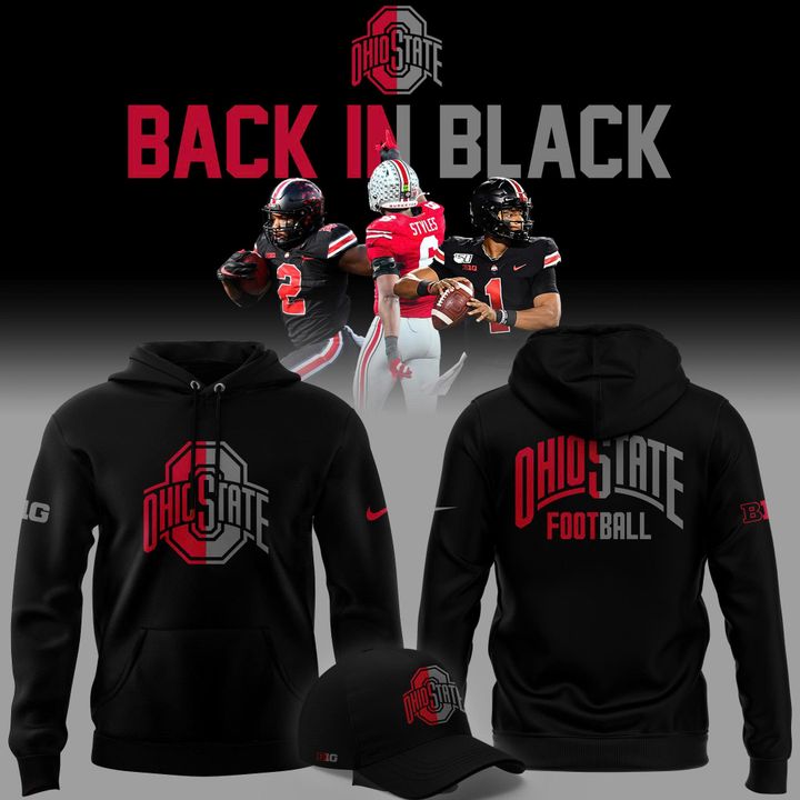 2025 limited edition Hoodie Ohio State Football "Back In Black"