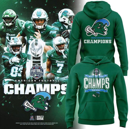 2025 limited edition Hoodie Tulane Football Champions