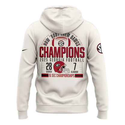 Georgia Bulldogs 2025 SEC Conference Champions Combo Hoodie