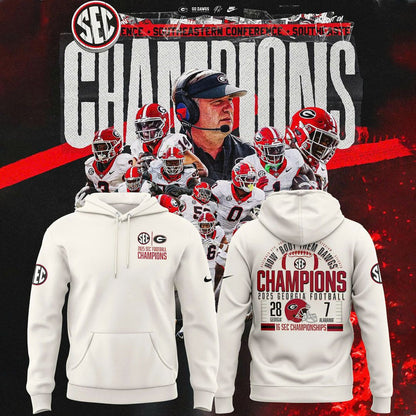 Georgia Bulldogs 2025 SEC Conference Champions Combo Hoodie