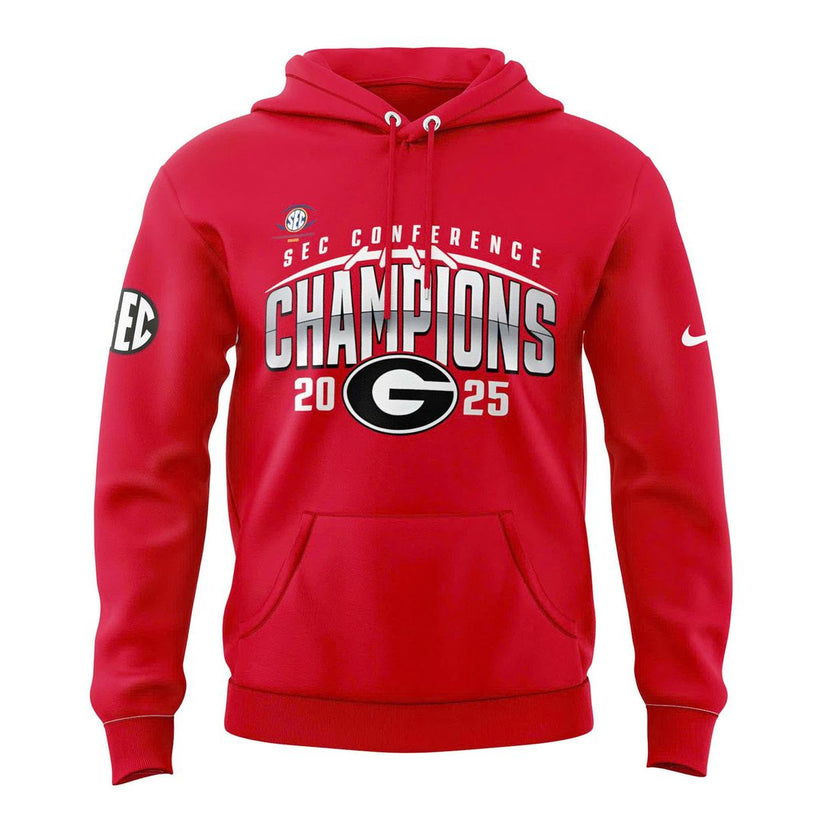 Georgia Bulldogs 2025 SEC Conference Champions Combo Hoodie