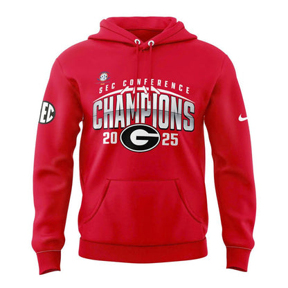 Georgia Bulldogs 2025 SEC Conference Champions Combo Hoodie