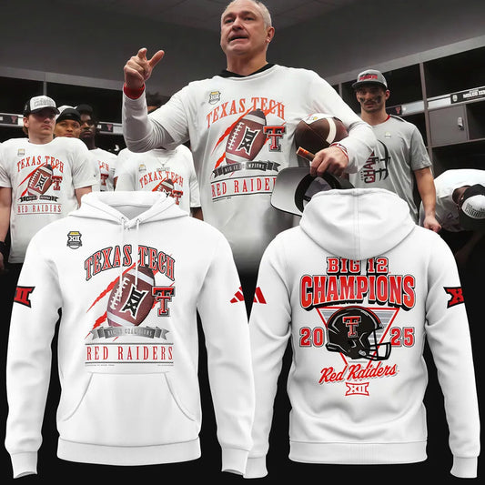 Texas Tech Red Raiders 2025 CHAMPIONS Big12 Football Combo Hoodie