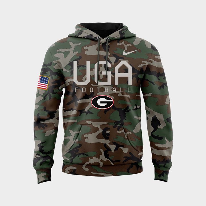Unisex Camo Georgia Bulldogs UGA Football Hoodie