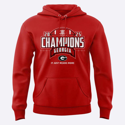 Georgia Bulldogs 2025 SEC Conference Champions Combo Hoodie