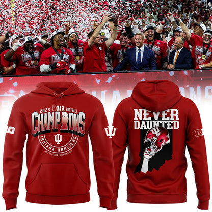 Indiana Hoosiers Football Big Ten Championship Combo Hoodie