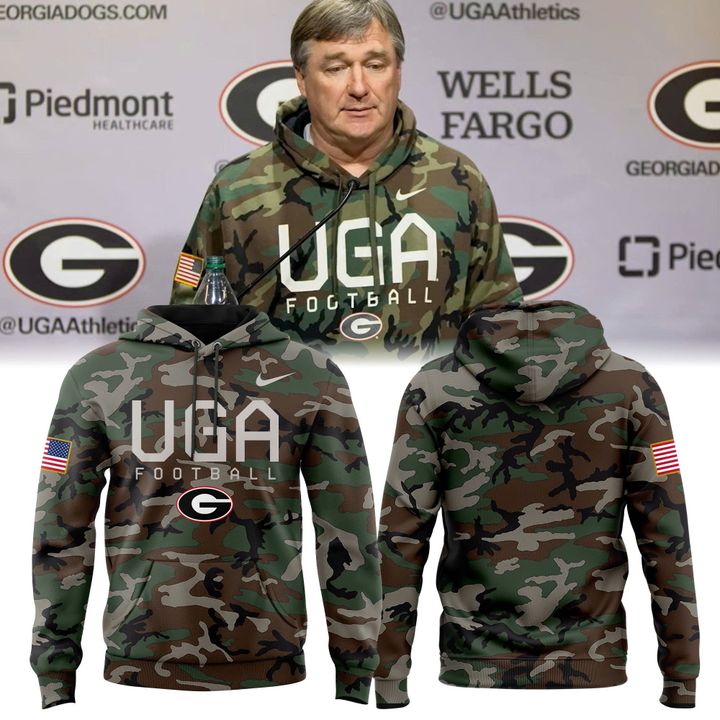 Unisex Camo Georgia Bulldogs UGA Football Hoodie