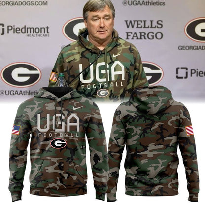Unisex Camo Georgia Bulldogs UGA Football Hoodie