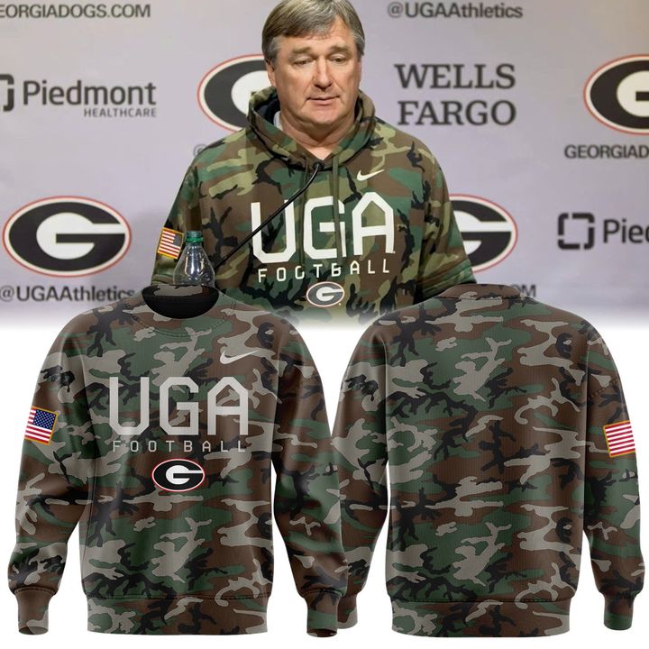 Unisex Camo Georgia Bulldogs UGA Football Sweatshirt
