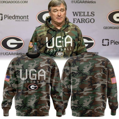 Unisex Camo Georgia Bulldogs UGA Football Sweatshirt