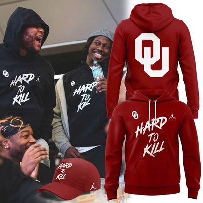 Oklahoma Football HARD TO KILL Hoodie - Red