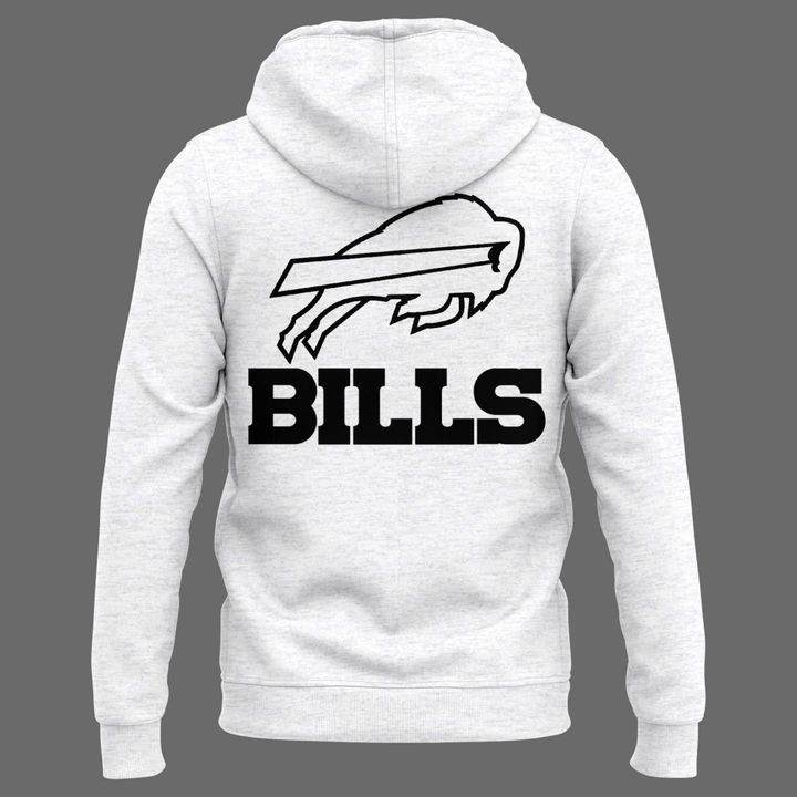 Bufffalo Bills Logo Gray Hoodie