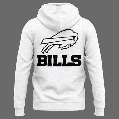 Bufffalo Bills Logo Gray Hoodie