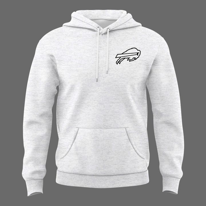 Bufffalo Bills Logo Gray Hoodie
