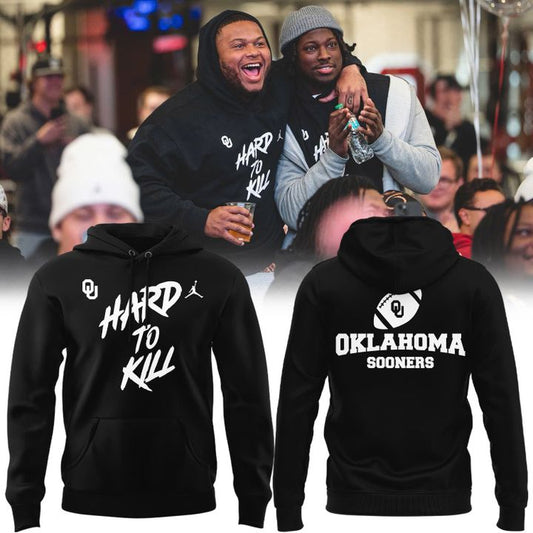 Special Oklahoma Sooners "HARD TO KILL" Black Hoodie.